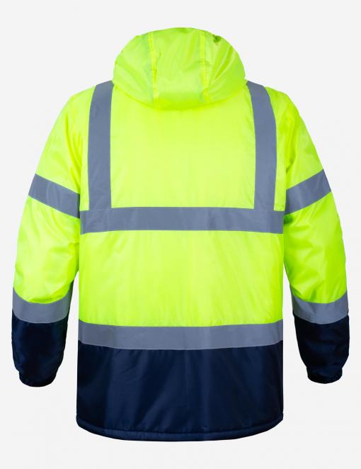 Insulated signal Jacket INSIGHT WINTER FLASH yellow hi-viz/Dark Blue - Photo 2