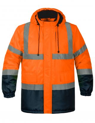 Куртка утеплена сигнальна INSIGHT WINTER FLASH помаранчева hi-viz/темно-синя - Photo 1