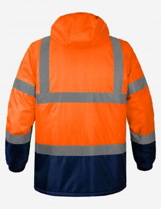 Куртка утеплена сигнальна INSIGHT WINTER FLASH помаранчева hi-viz/темно-синя - Фото 2