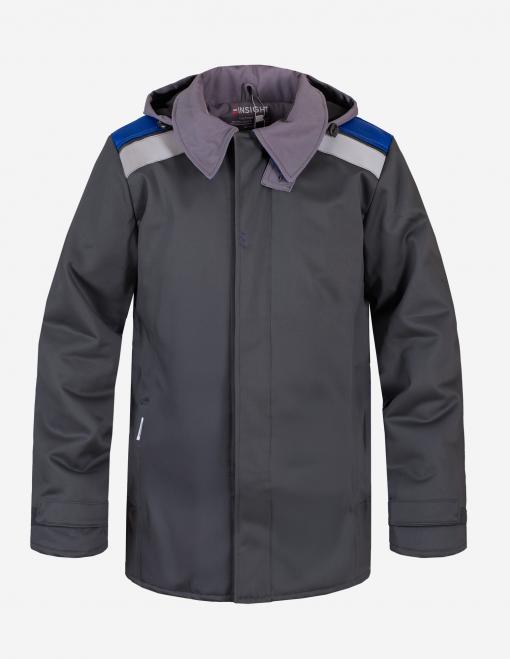 Куртка зварювальника утеплена INSIGHT FENIX WINTER 2.0 темно-сіра - Фото 2