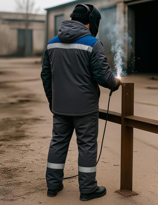 Insulated welder's jacket утеплена INSIGHT FENIX WINTER gray - Photo 8
