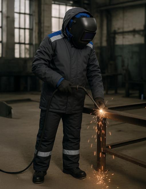 Insulated welder's jacket утеплена INSIGHT FENIX WINTER gray - Photo 7