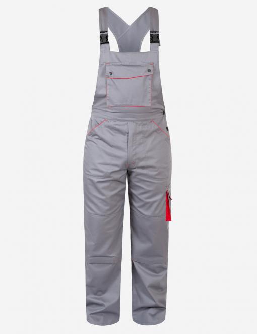 Work semi-overalls INSIGHT DEXTER LIGHT gray-red - Photo 1