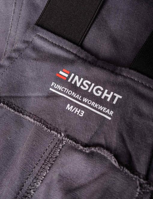 Напівкомбінезон робочий INSIGHT HOLDEN 2.0 темно-сірий/чорний - Фото 4