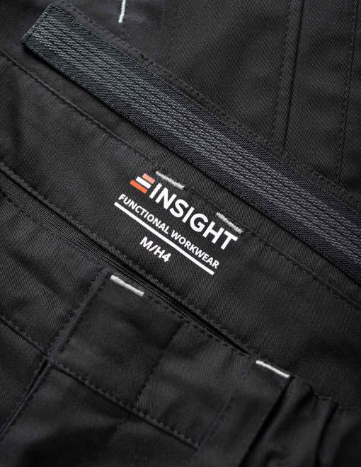 Напівкомбінезон робочий INSIGHT RAYAN чорний/чорний - Фото 5