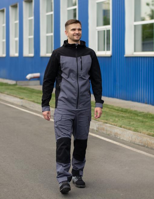 Work semi-overalls INSIGHT SAYMON gray/black - Photo 5