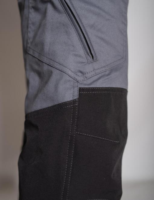 Work semi-overalls INSIGHT SAYMON gray/black - Photo 4