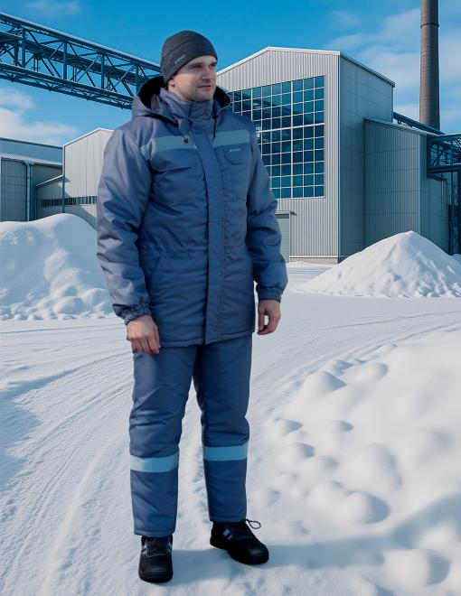 Напівкомбінезон утеплений INSIGHT EXPERT сірий - Фото 3