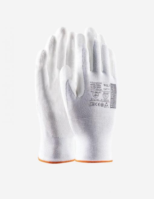 Рукавички з нітриловим покриттям ARDON 4XSTRETCH білі - Фото 1