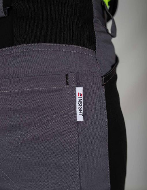 Штани жіночі робочі INSIGHT BROOKLYN сірий/чорний - Фото 7