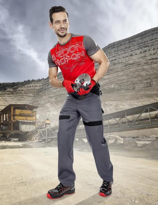 Work pants ARDON Cool Trend gray-black - Photo 3