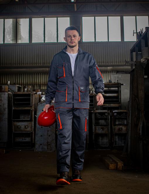 Штани робочі INSIGHT DEXTER cіро-помаранчеві - Фото 5