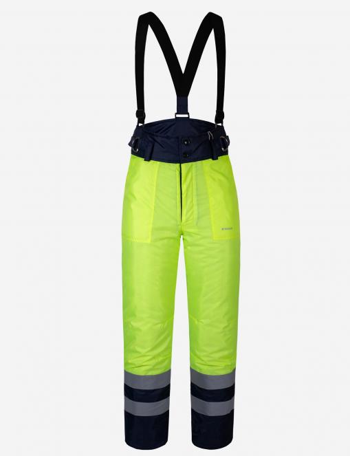 Insulated signal pants INSIGHT WINTER FLASH yellow hi-viz/dark blue - Photo 1