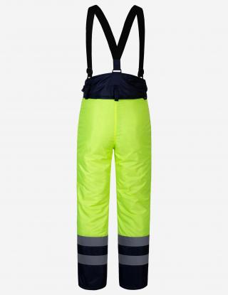 Insulated signal pants INSIGHT WINTER FLASH yellow hi-viz/dark blue - Photo 2