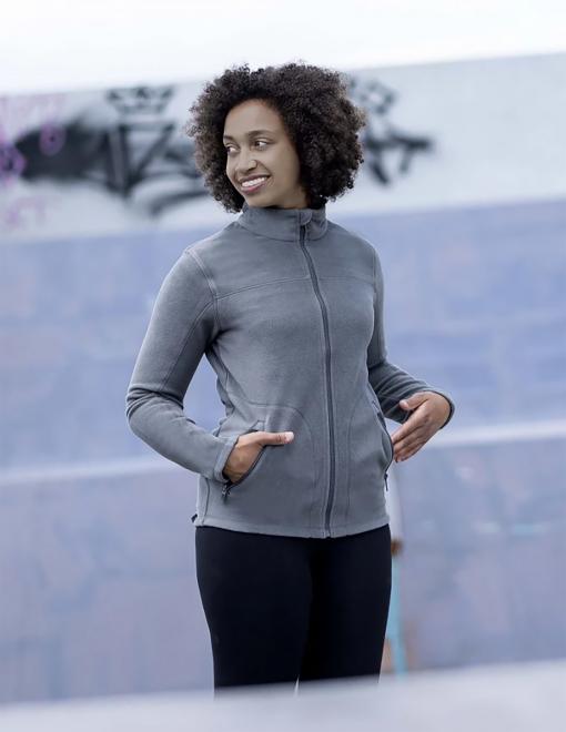 Women's fleece sweatshirt ARDON JOFLEX gray - Photo 3