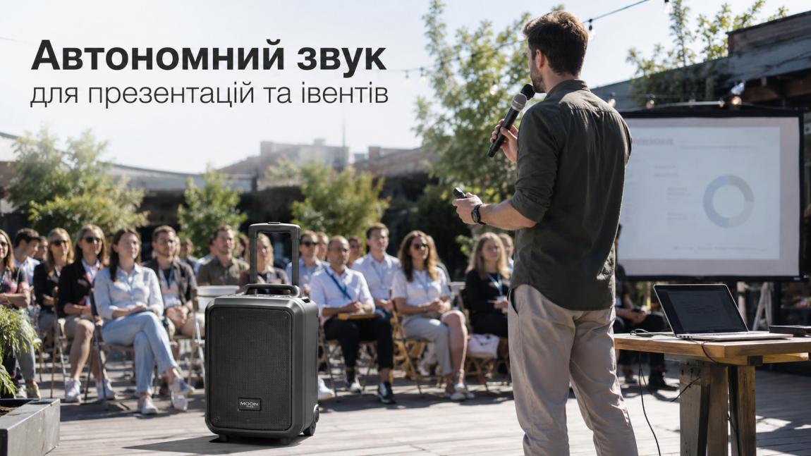 Автономний звук для презентацій та івентів: мобільні комплекти