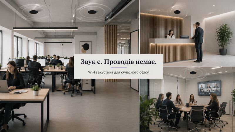 Бездротовий звук в офісі: чому це зручніше, ніж здається