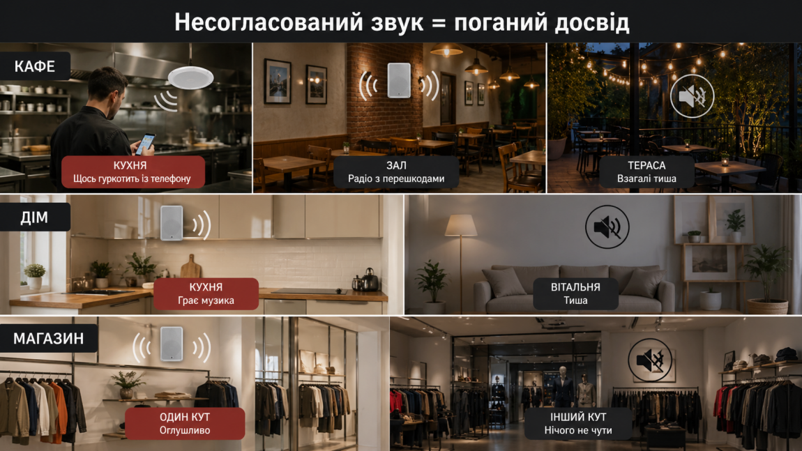 Мультирум на базі Wi-Fi-акустики: як організувати єдину звукову зону в кількох кімнатах