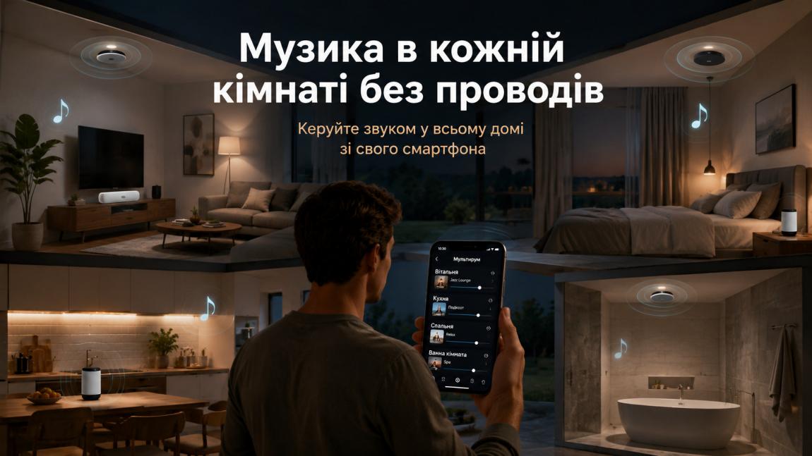 Музика в кожній кімнаті: як працює мультирум і кому він потрібен
