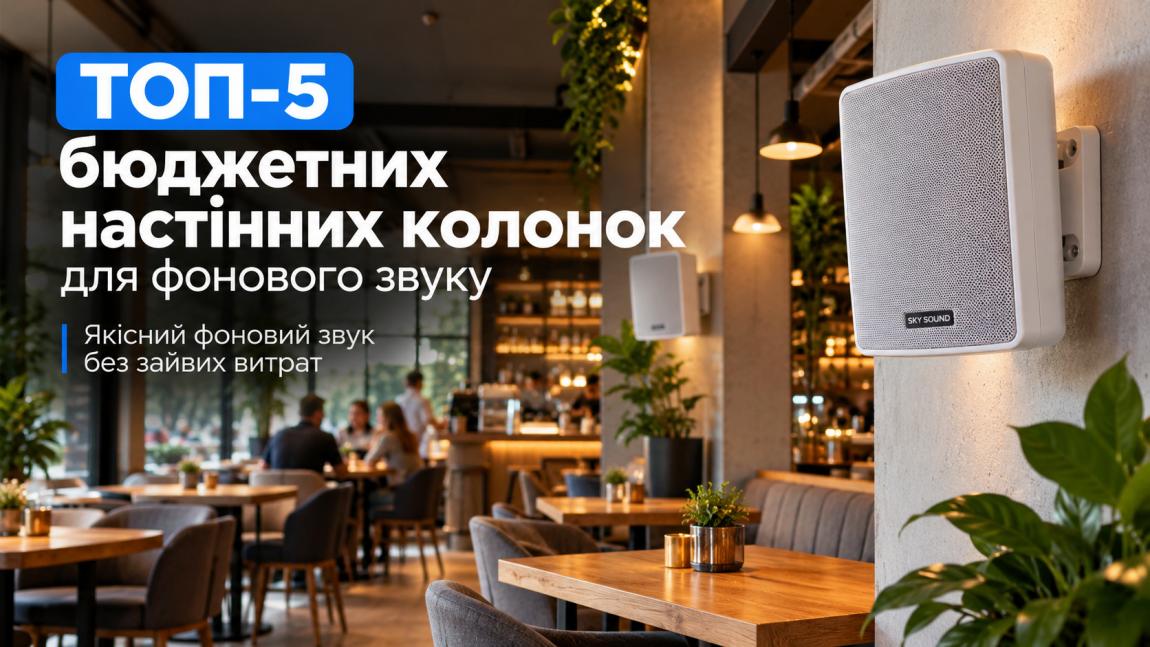 ТОП-5 бюджетных настенных колонок для фонового звука
