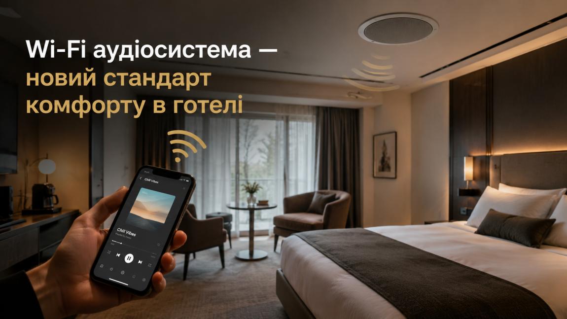 Розумний звук у готельних номерах: чому Wi-Fi системи - це стандарт