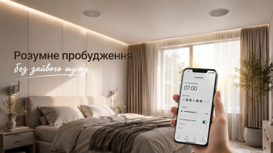 Стельова Wi-Fi акустика в спальню: функції таймерів та будильників