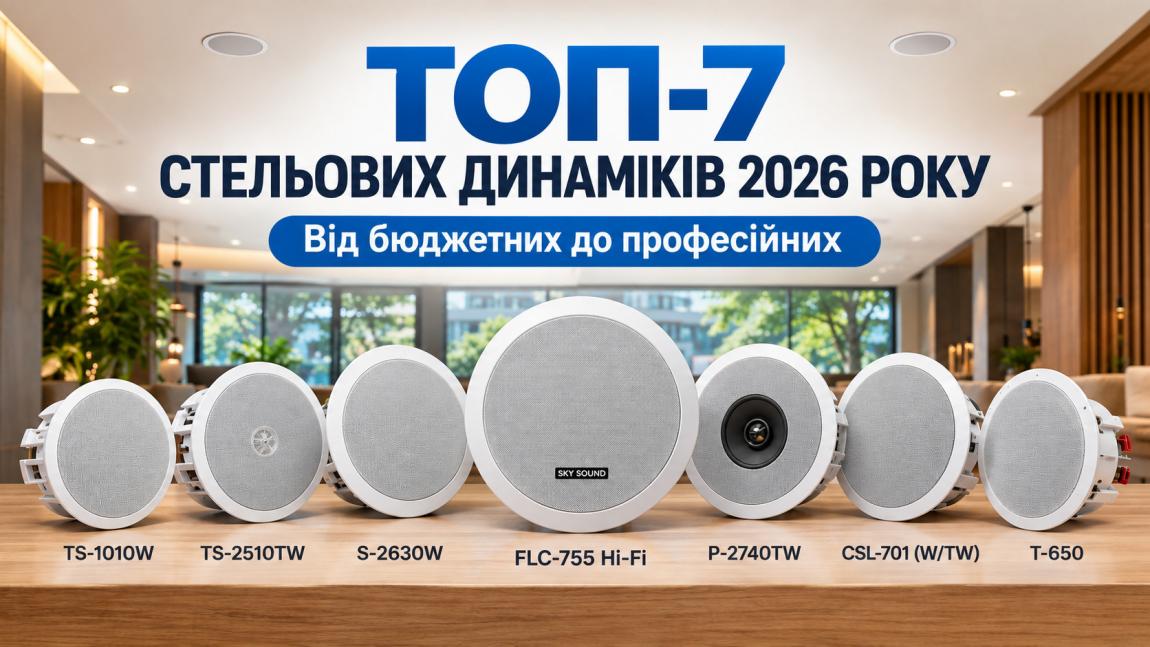ТОП-7 лучших потолочных динамиков 2026 года: от бюджетных до профи