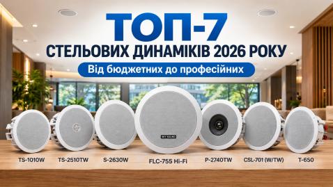 ТОП-7 лучших потолочных динамиков 2026 года: от бюджетных до профи