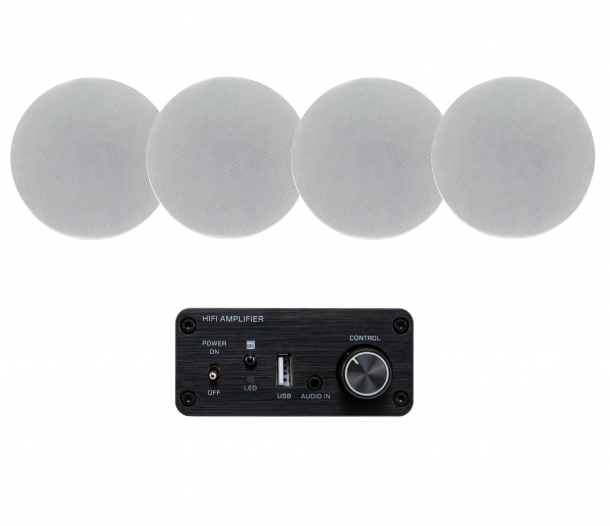 Фото Акустический комплект SKY SOUND BOX PRO-3304 WHITE L