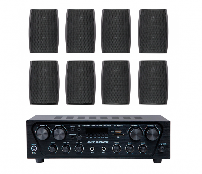 Фото Акустический комплект SKY SOUND SKW-4808LS BLACK L