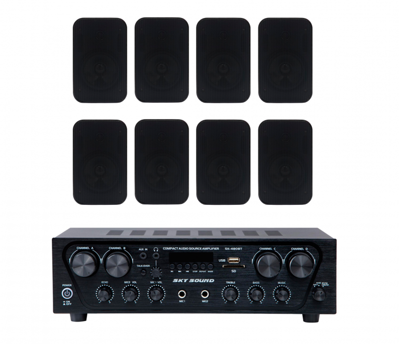 Фото Акустический комплект SKY SOUND SKW-4808PM BLACK L