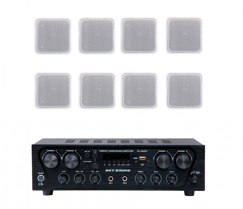Фото Акустический комплект SKY SOUND SKW-4808VS WHITE L