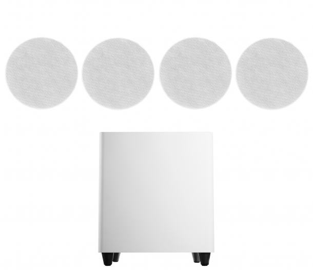 Фото Акустический комплект SKY SOUND SUBT-10W/FLC-5 (2*50Вт) WHITE (ONLY BT) L