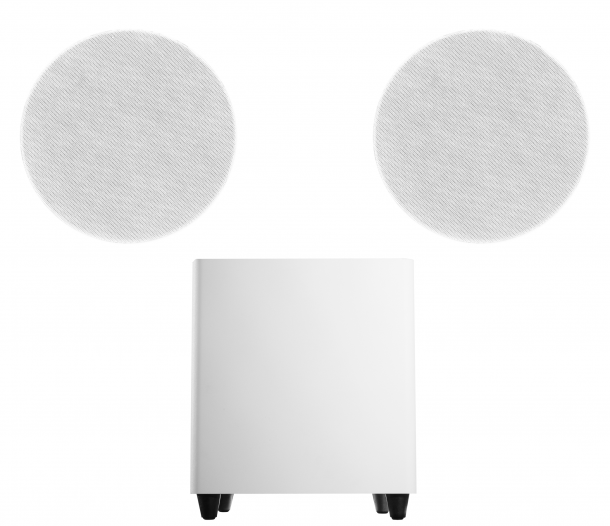 Фото Акустический комплект SKY SOUND SUBT-10W/FLC-6 (2*50Вт) WHITE (ONLY BT) L