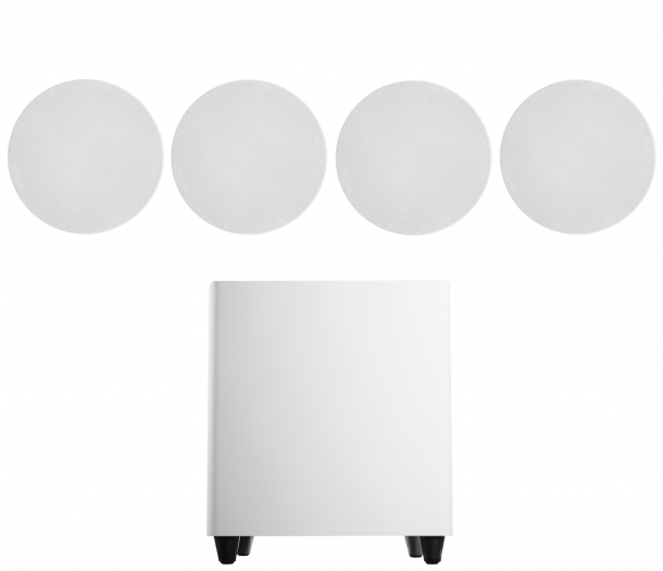 Фото Акустический комплект SKY SOUND SUBT-10W/FLC-6,5 (2*50Вт) WHITE (ONLY BT) L