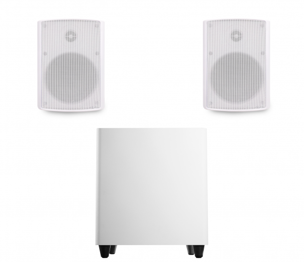 Фото Акустический комплект SKY SOUND SUBT-10W/NS (2*50Вт) WHITE (ONLY BT) L