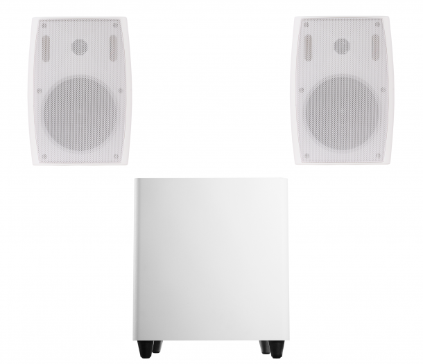 Фото Акустический комплект SKY SOUND SUBT-10W/LS (2*50Вт) WHITE (ONLY BT) L