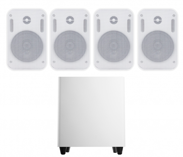 Фото Акустический комплект SKY SOUND SUBT-10W/PM (2*50Вт) WHITE (ONLY BT) L