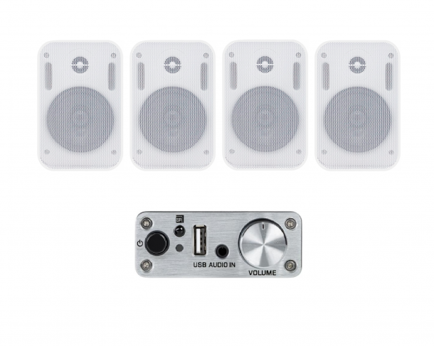 Фото Акустический комплект SKY SOUND WIFI BOX-1404 WHITE L