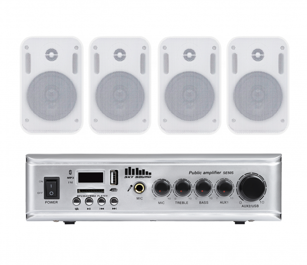 Фото Акустический комплект SKY SOUND WSE-1404 WHITE L
