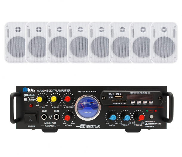 Фото Акустический комплект SKY SOUND WSM-2408 WHITE L