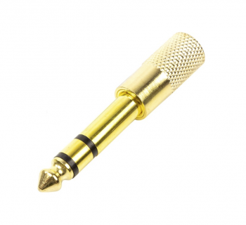 Переходник SKY SOUND SJ-022 (6.3 мм Jack F - 3.5 мм Jack M) GOLD