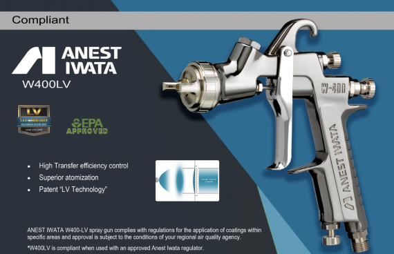 Фото Краскопульт IWATA W400  дюза 1.2