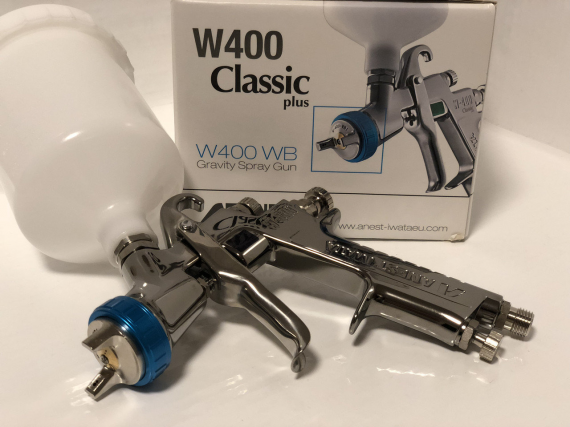 Фото Краскопульт Anest Iwata W 400 WB1  дюзы 1.2 / 1.3 / 1.4 / 1.6 мм на выбор