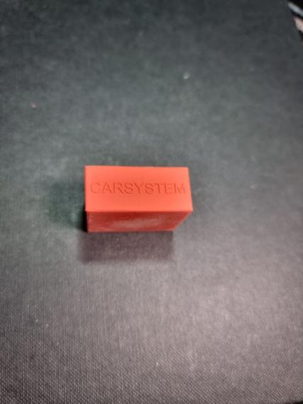 Фото CARSYSTEM  MERCURY BLOCK  HARD  29*35mm прямокутний  софт  червоний