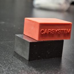 CARSYSTEM  MERCURY BLOCK  HARD  29*35mm прямокутний  софт  червоний