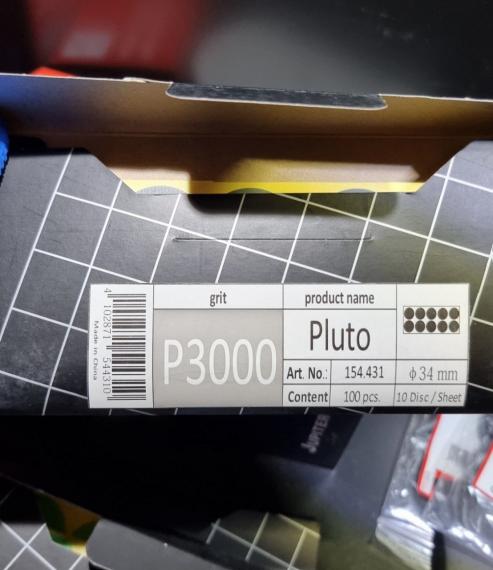 Фото Carsystem ProFlex PLUTO  круги шліфувальні / самоклейки  1 лист  10 шт 34 mm