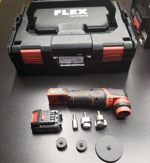 Фото FLEX  PXE 80 10.8-EC/2.5 Set  Аккумуляторная полировальная машинка