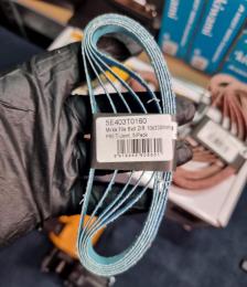 MIRKA FILE BELT ZIR  P60 10 mm x 330 mm ленты к ленточной пневматической машинке  (5шт в упаковке )