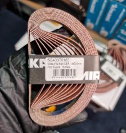 MIRKA FILE BELT CER P80 10 mm x 330 mm ленты к ленточной пневматической машинке  (10шт в упаковке )